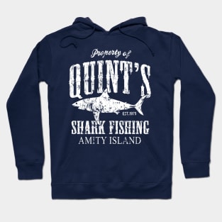 Quint's Shark Fishing Retro Amity Island Hoodie